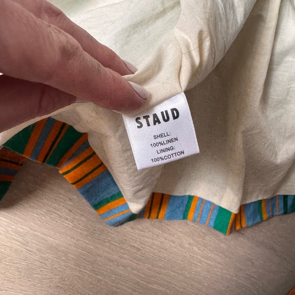 Staud Striped Maxi Dress with Slit - Picture 11 of 13